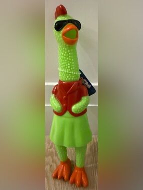 Sunny Days Toymendous Screaming Chicken 12” Textured Squeeze Toy. Trending! NWT